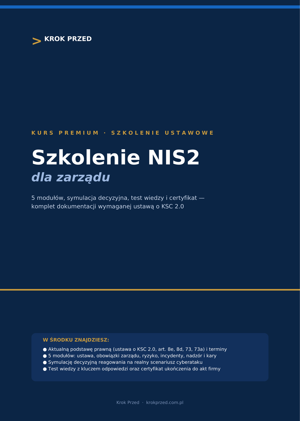 Szkolenie NIS2 dla zarządu
