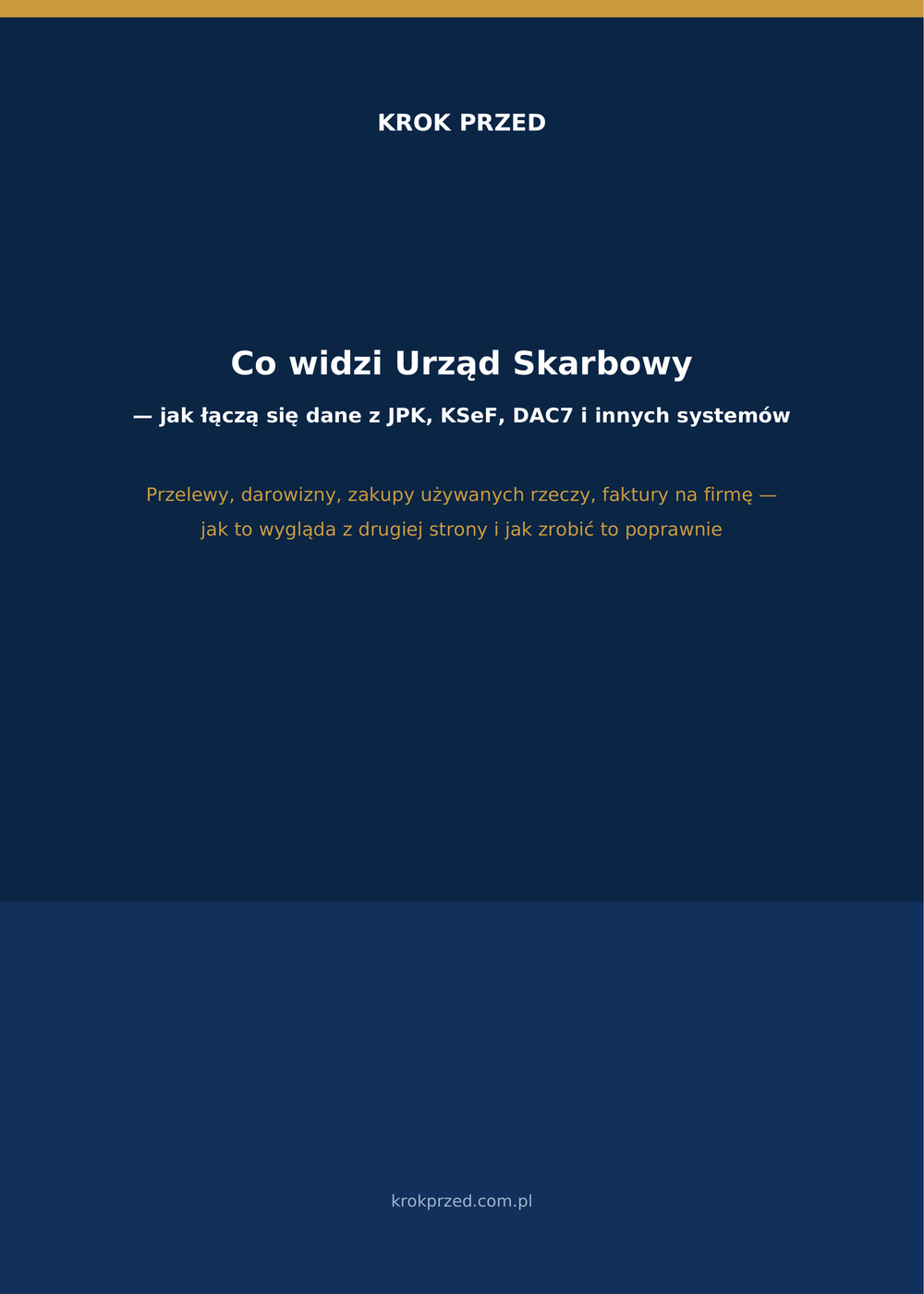 Co widzi Urząd Skarbowy — jak łączą się dane z JPK, KSeF, DAC7 i innych systemów