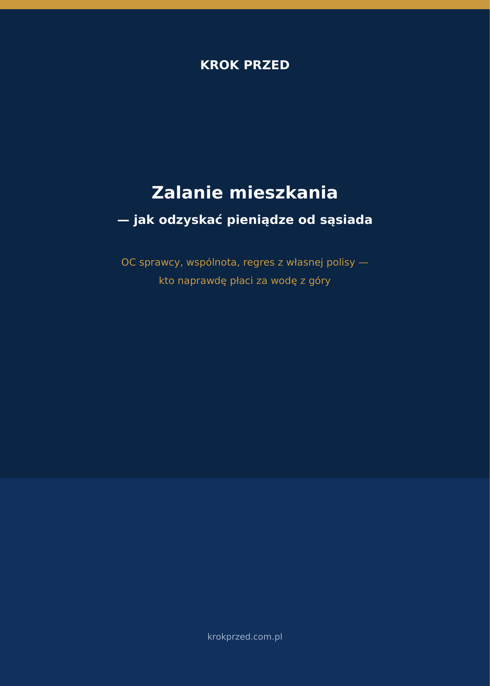 Zalanie mieszkania — jak odzyskać pieniądze od sąsiada