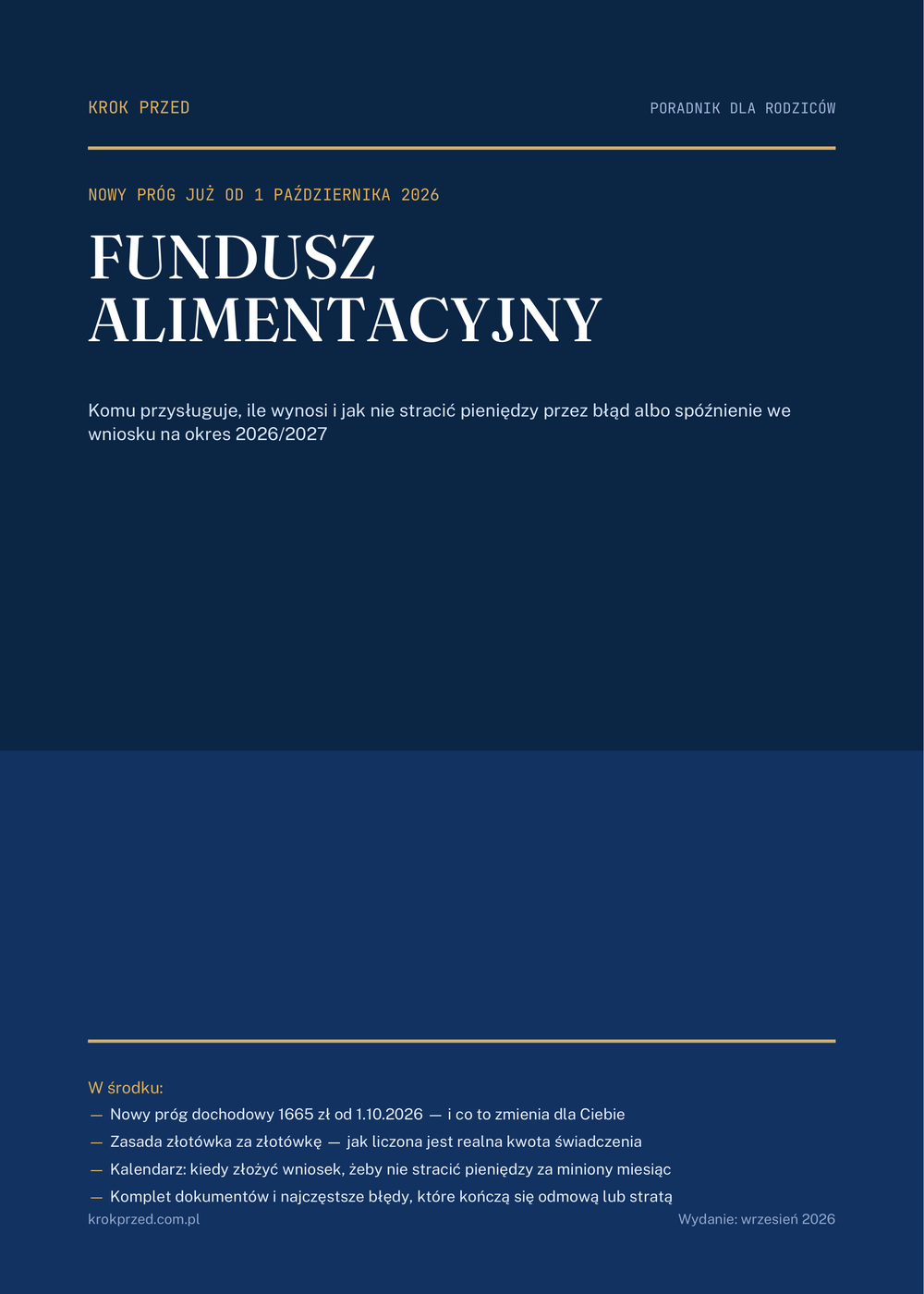 Fundusz Alimentacyjny 2026/2027 — komu przysługuje, ile wynosi i jak nie stracić pieniędzy przez błąd we wniosku