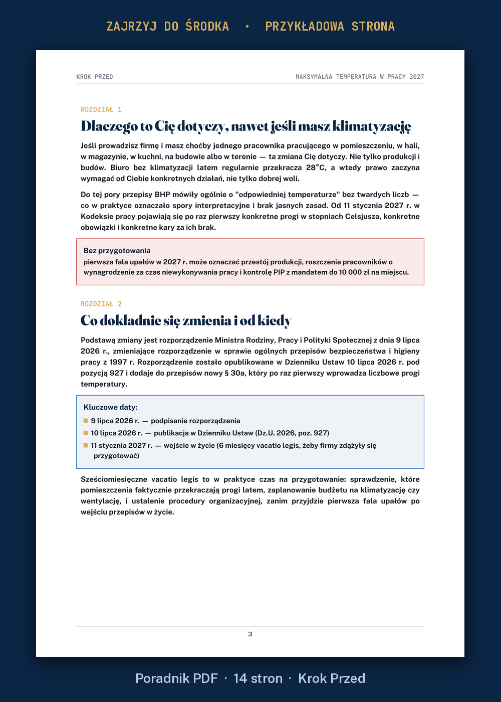 Maksymalna temperatura w pracy 2027